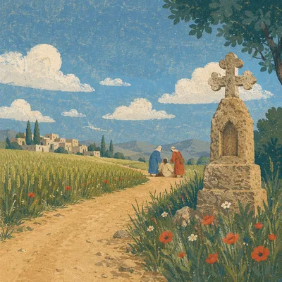 Good Samaritan Roadside Biblical Landscape