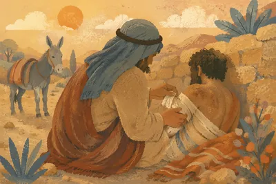 Good Samaritan Caring on Desert Road