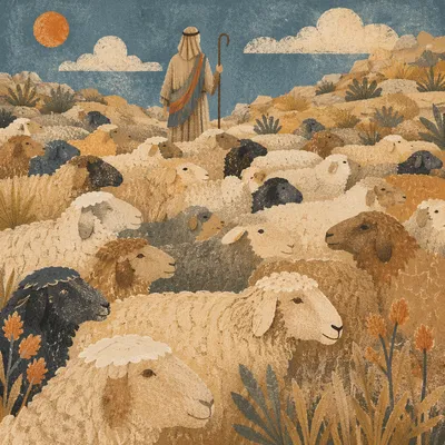 Shepherd Searching Above the Flock