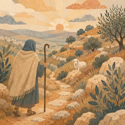 Shepherd Searching for the Lost Sheep