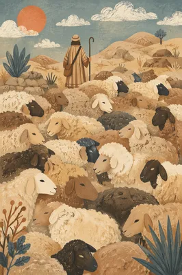 Shepherd Searching for the Lost Sheep