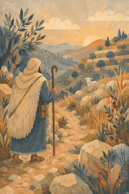 Shepherd Searching for the Lost Sheep