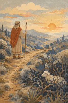 Shepherd Searching for the Lost Sheep