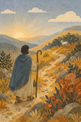 Shepherd Searching for the Lost Sheep