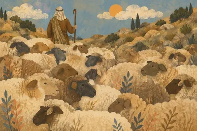 Shepherd Searching for the Lost Sheep