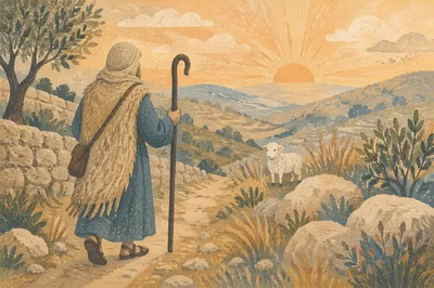 Shepherd Searching for the Lost Sheep