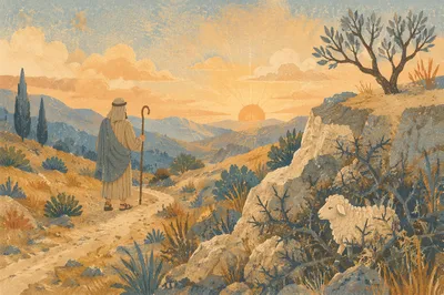 Shepherd Searching for the Lost Sheep