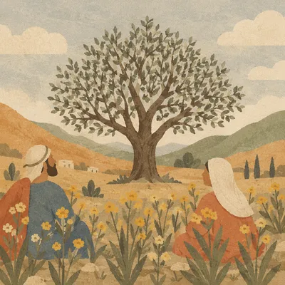 Mustard Seed Parable Tree in Bloom