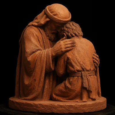 Prodigal Son Father Embrace Relief Scene