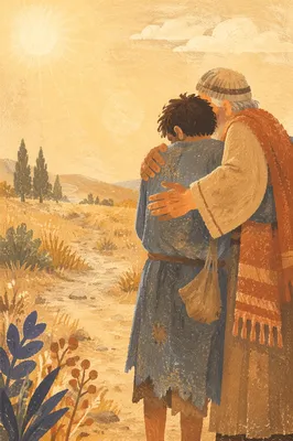Prodigal Son Homecoming Father Embrace Scene