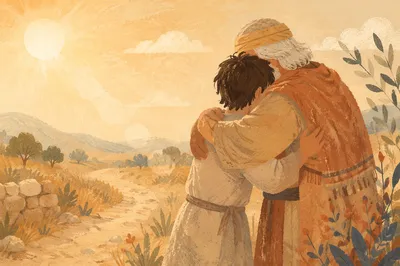 Prodigal Son Reunited in Father Embrace