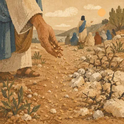 Parable of the Sower on Rocky Path