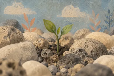 Seedling Among Stones Parable Scene