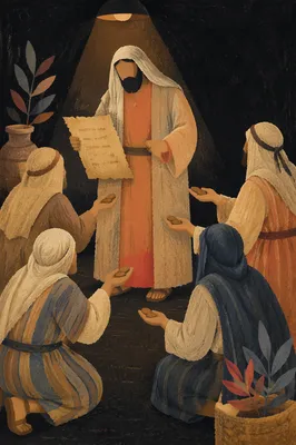 Master and Servants Offering Talents