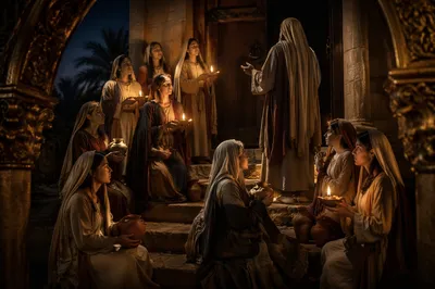 Parable of the Ten Virgins at Night