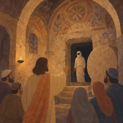 Jesus Calls Lazarus from the Tomb