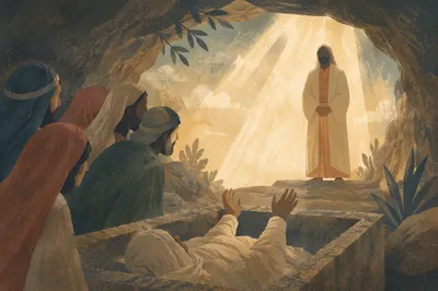 Jesus Calls Lazarus from the Tomb
