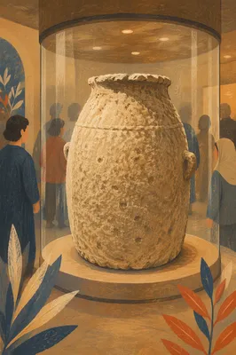 Cana Water Jar in Reverent Display