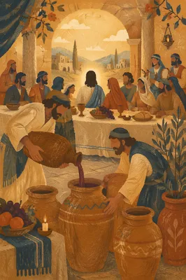 Jesus at Cana Wedding Feast Miracle