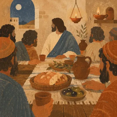Jesus and Disciples at Last Supper