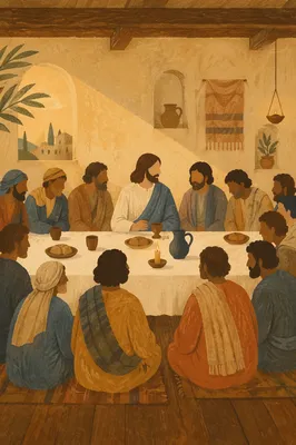 Jesus and Disciples at Last Supper