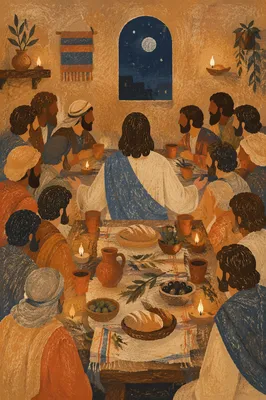 Jesus and Disciples at Last Supper