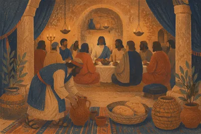 Jesus and Disciples at Last Supper