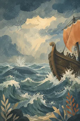 Jonah Storm at Sea With Whale