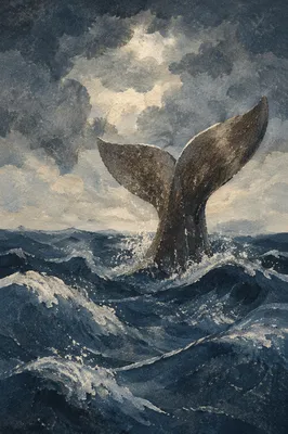 Jonah’s Whale Tail in Stormy Sea