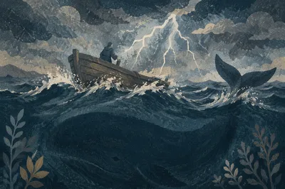 Jonah’s Stormy Sea and Whale