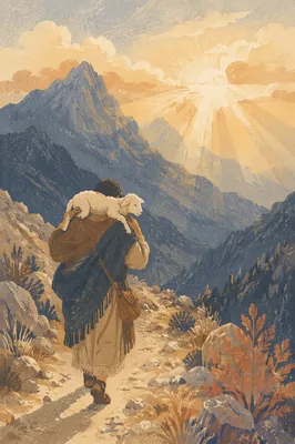 Lost Sheep Carried Through Misty Mountains