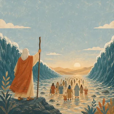 Moses Parting the Red Sea Crossing