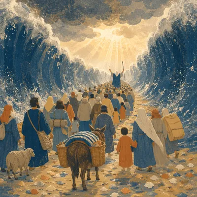 Moses Parting the Red Sea Crossing