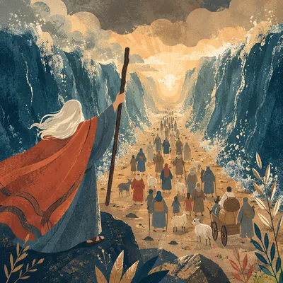 Moses Parting the Red Sea Crossing