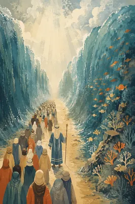 Moses Parting the Red Sea Crossing