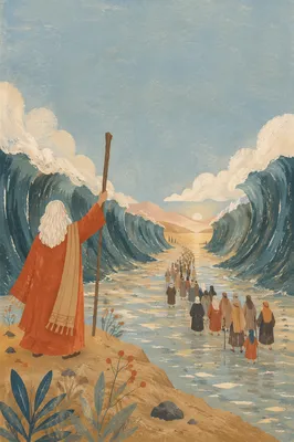 Moses Parting the Red Sea Crossing