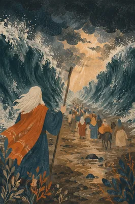 Moses Parting the Red Sea Crossing