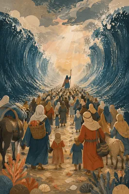Moses Leads Israel Through the Red Sea