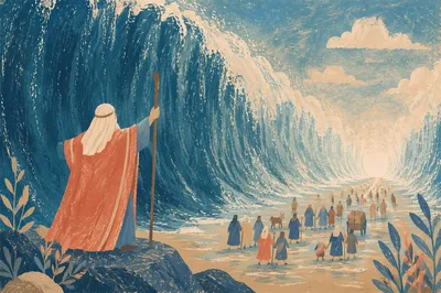 Moses Parting the Red Sea Crossing