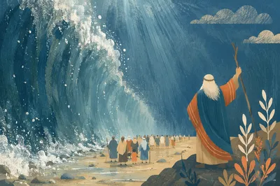 Moses Parting the Red Sea Crossing