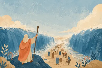 Moses Parting the Red Sea Crossing