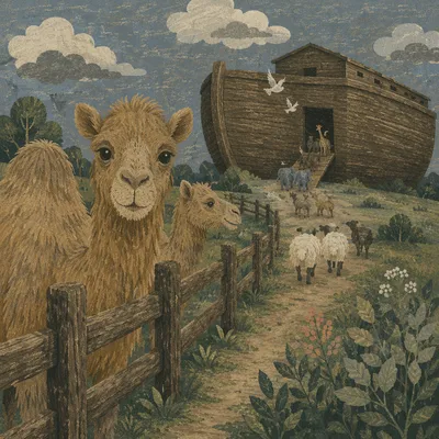 Noah’s Ark Animal Procession in Forest