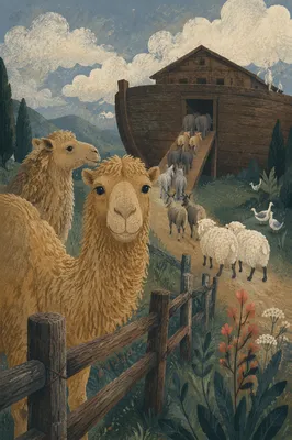 Noah’s Ark Animal Procession in Forest
