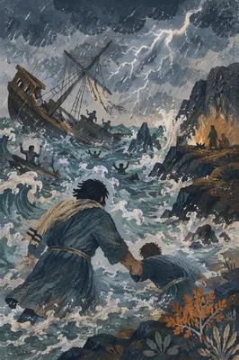 Paul Shipwreck at Malta Storm Scene