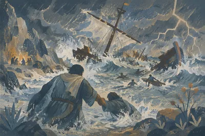 Paul Shipwreck at Malta Storm Scene