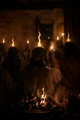 Pentecost Fire in the Upper Room