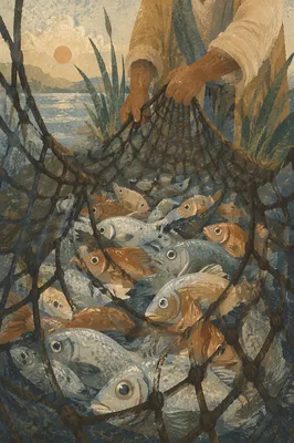 Miraculous Catch Through Peter's Fishing Net