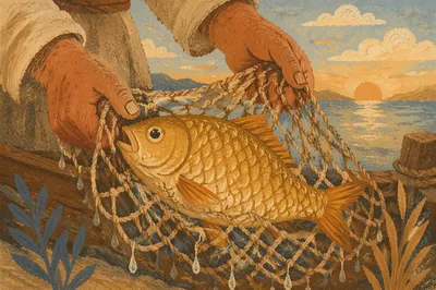Miraculous Catch in Peter's Fishing Net