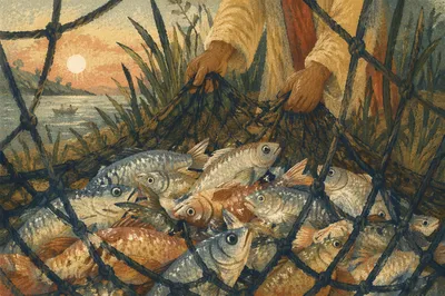 Miraculous Catch of Fish at Dawn