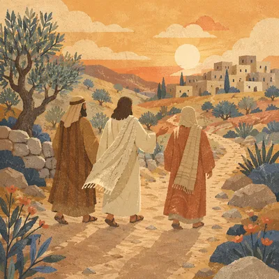 Road to Emmaus at Golden Hour
